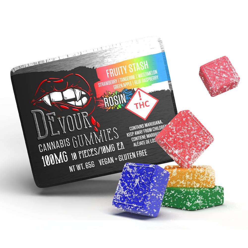 Rosin Fruity Stash Gummies | Gummies | 10pk | 10mg/ea