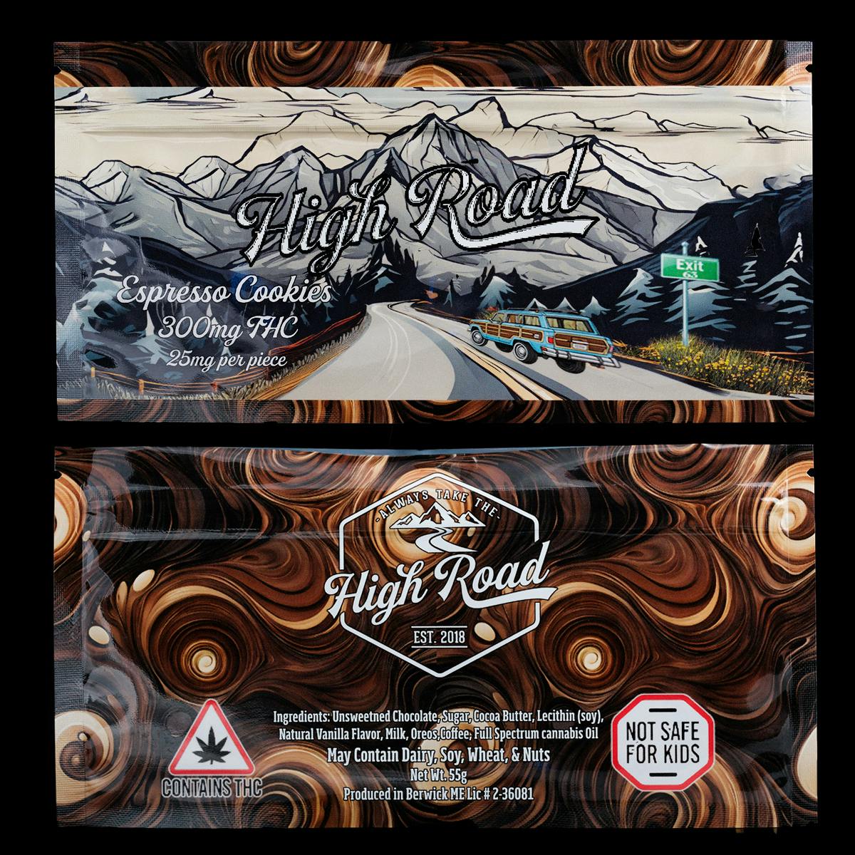 Espresso Chocolate Bar | Chocolates | 12pk | 25mg/ea by High Road