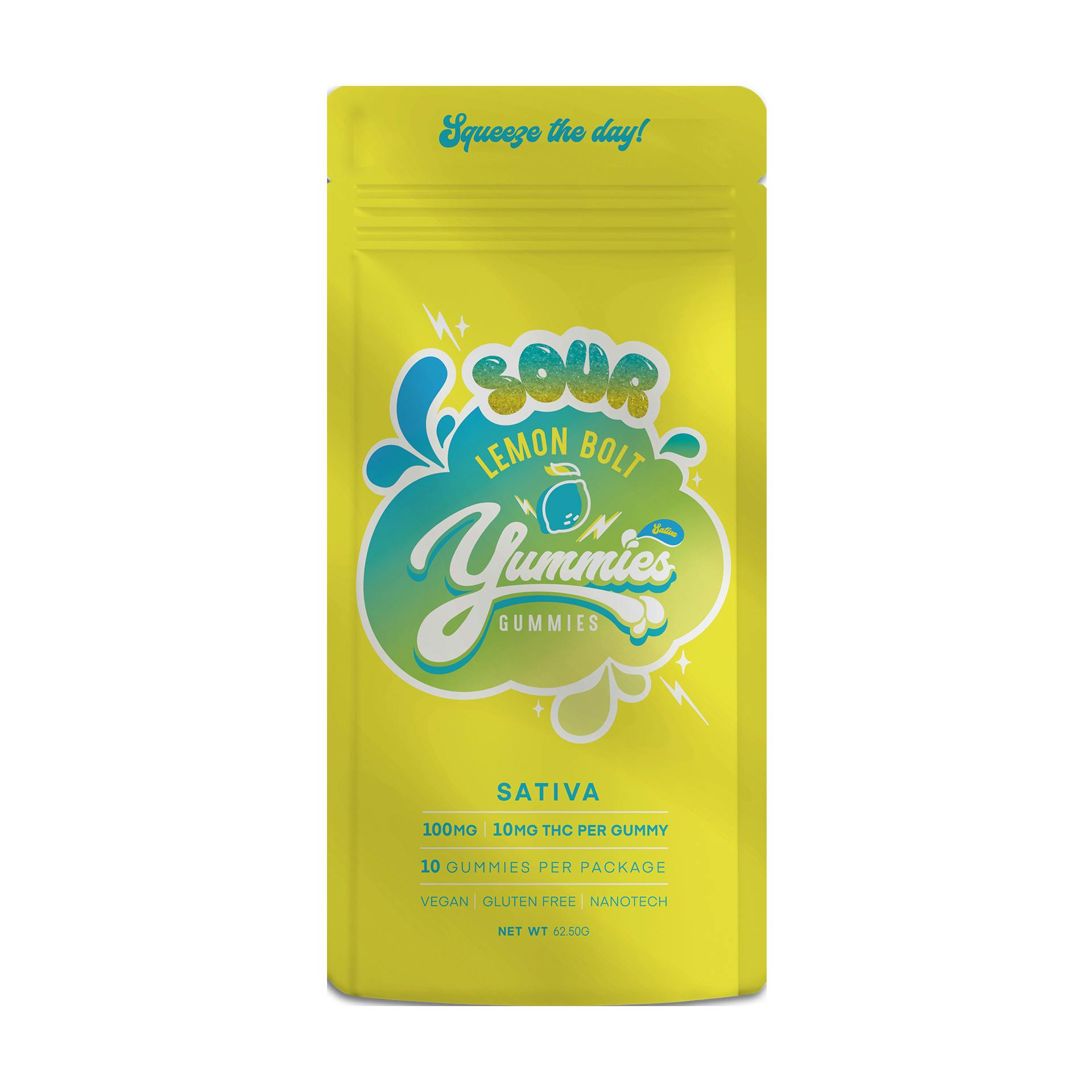 Sour Lemon Bolt Gummies | Gummies | 10pk | 10mg/ea