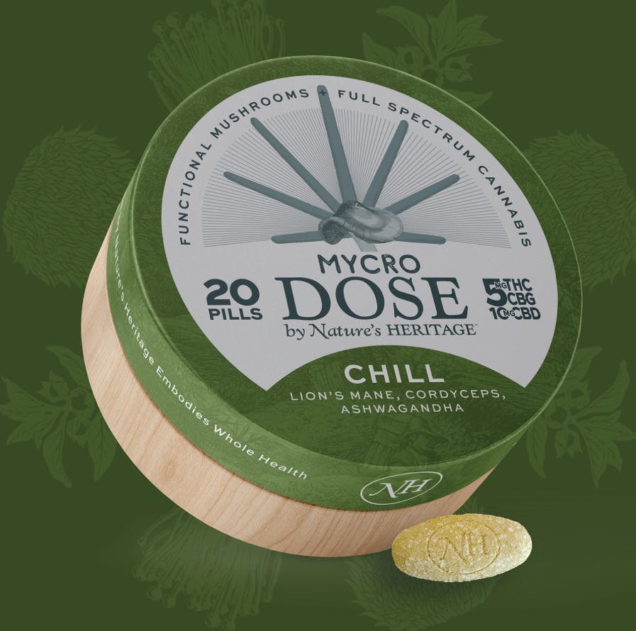 Chill 1:2:1 THC:CBD:CBG | 20pk | 5mg/ea by Nature's Heritage