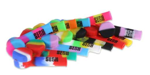 Sesh - Silicone Pipe with Cover - 3.5" - Jar of 20 | Pipes