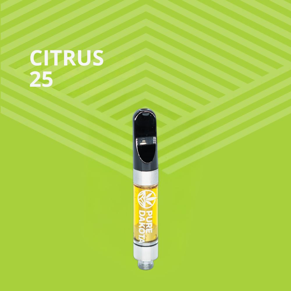 Citrus 25 | Cartridge | 1g at Pure Dakota Health Williston Dispensary