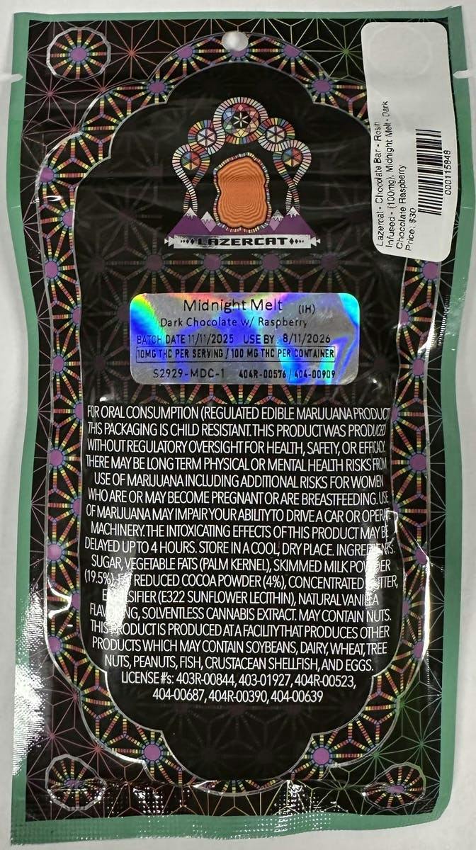 Cherry Tangerine Peanut Butter Milk Chocolates | 100mg | 10pk | 10mg/ea by Lazercat