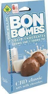 Bon Bombs CBD 1:1 Milk Chocolate | Chocolates | 100mg/ea