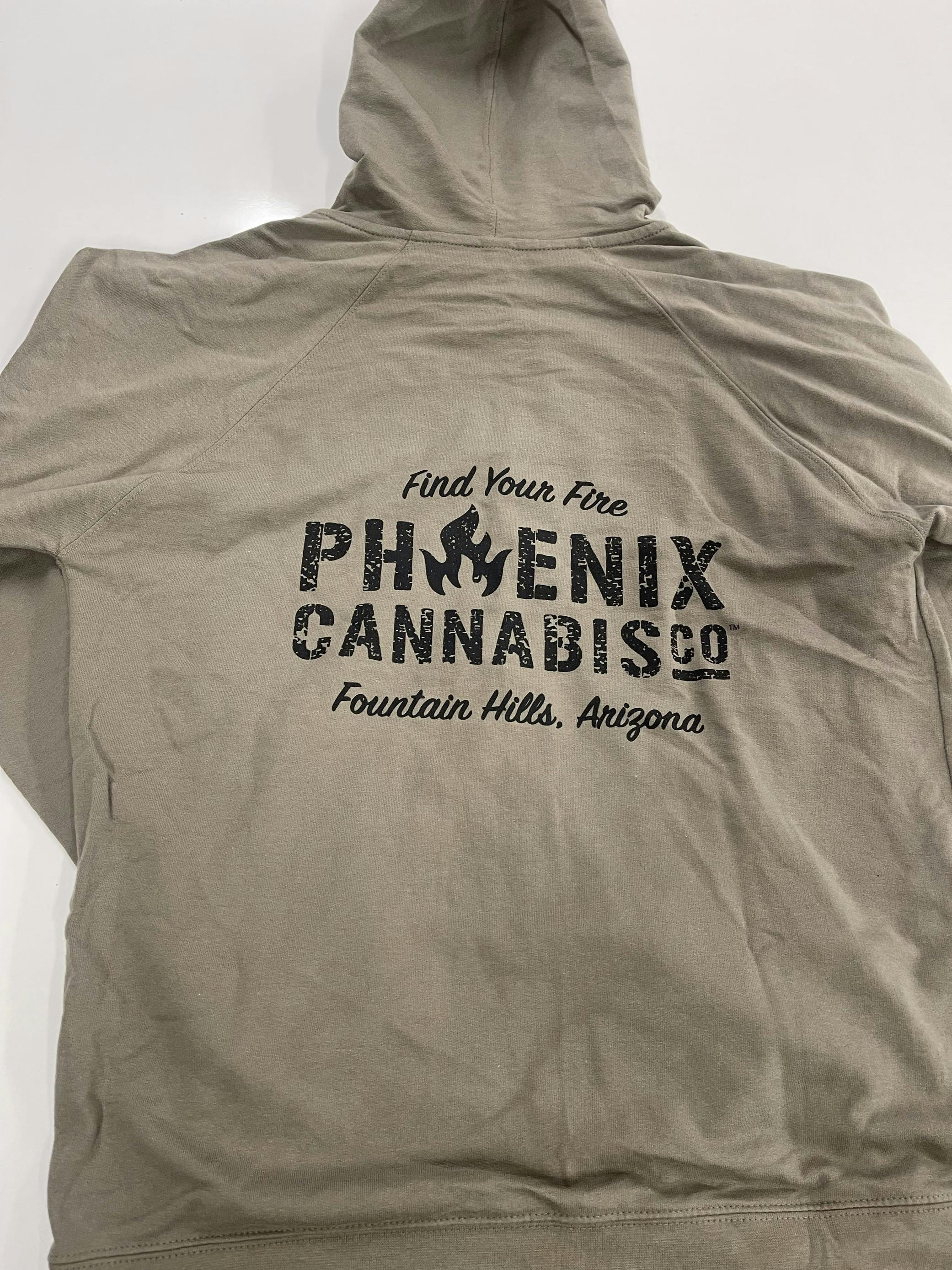 Olive Zip Up Hoodie | Apparel