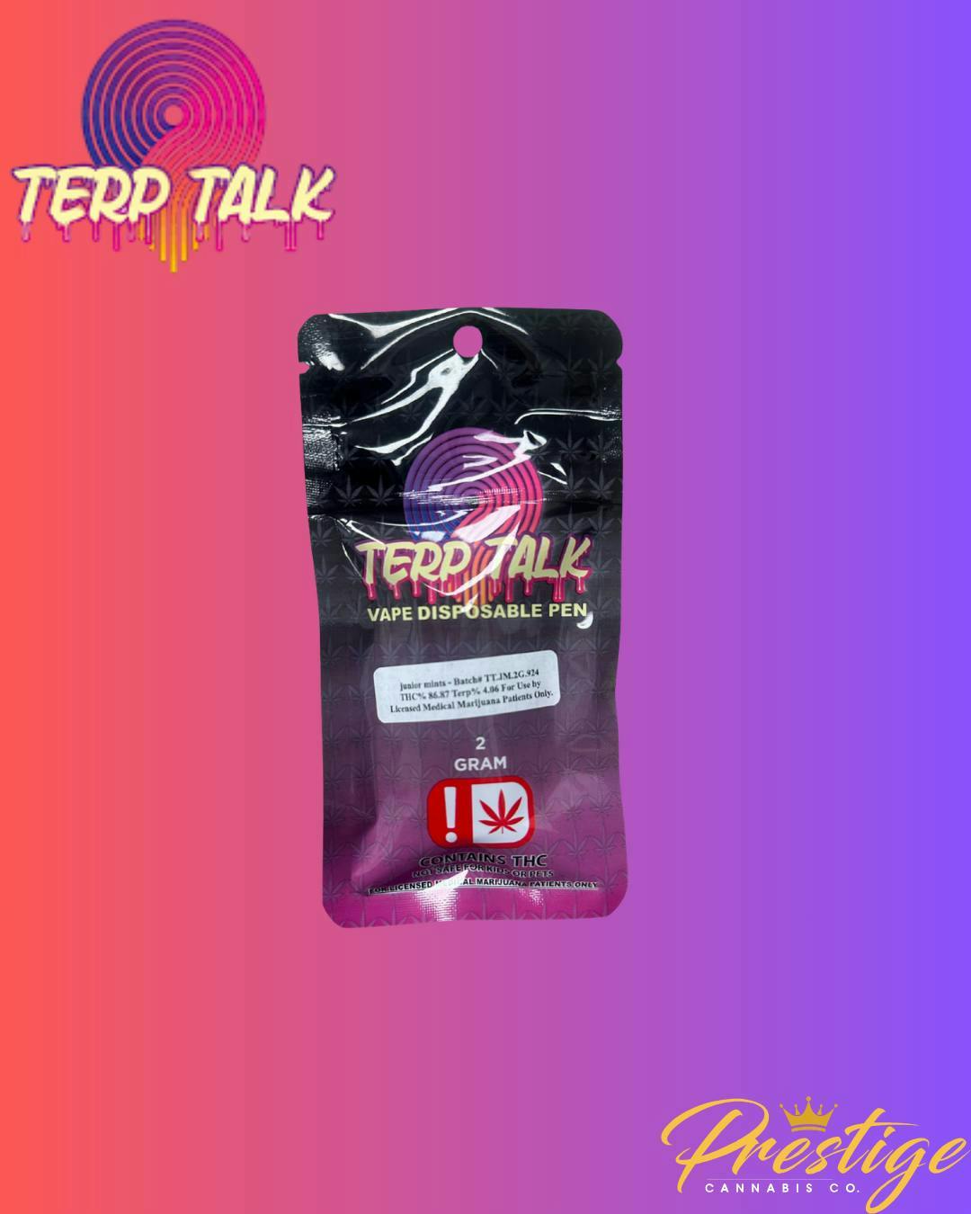 Terp Talk | Hawaiian Purple Kush | Disposable | 2g by Terp Talk
