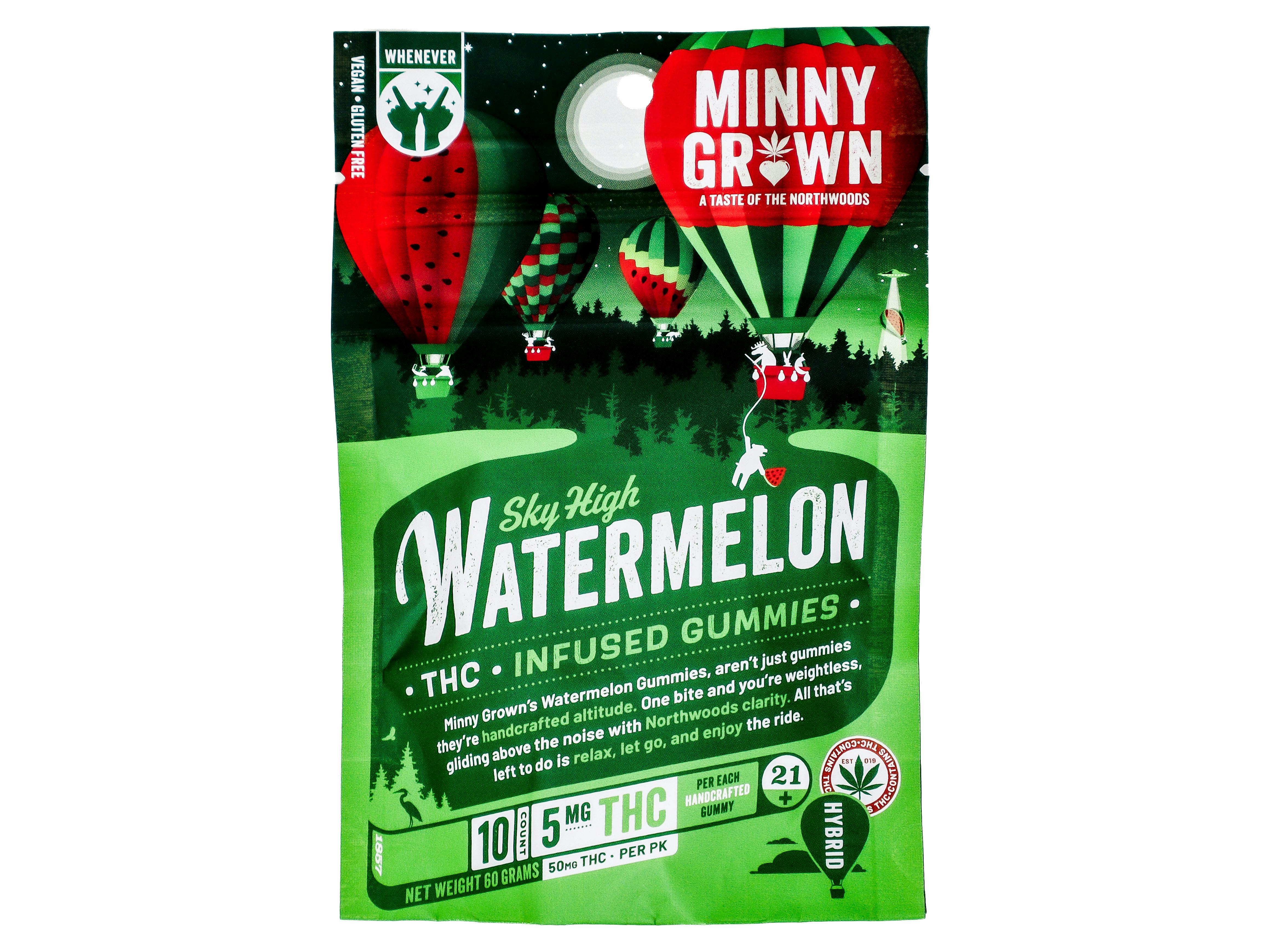 MNG Watermelon Gummies 50mg THC | Gummies | 10pk | 5mg/ea