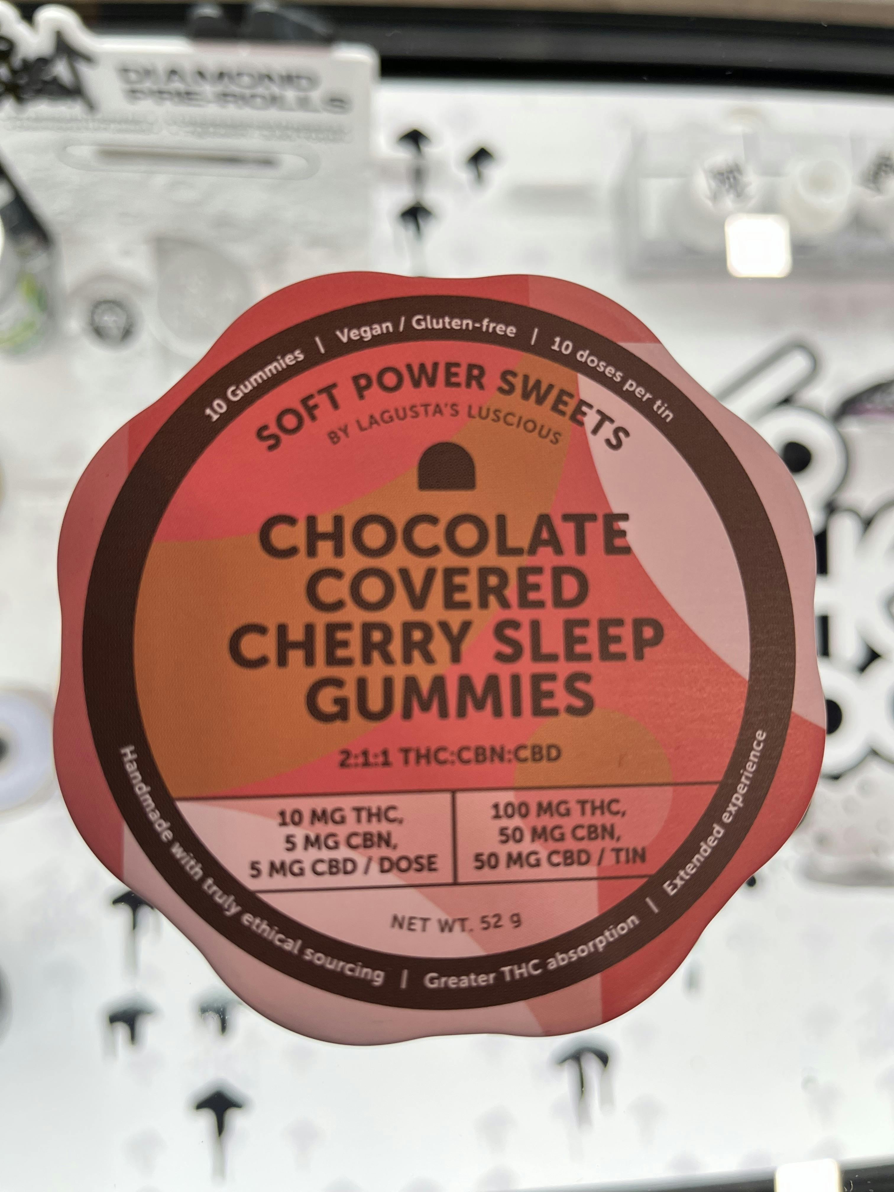 Chocolate Covered Cherry Sleep Gummies | Gummies | 10pk | 10mg/ea by Soft Power Sweets