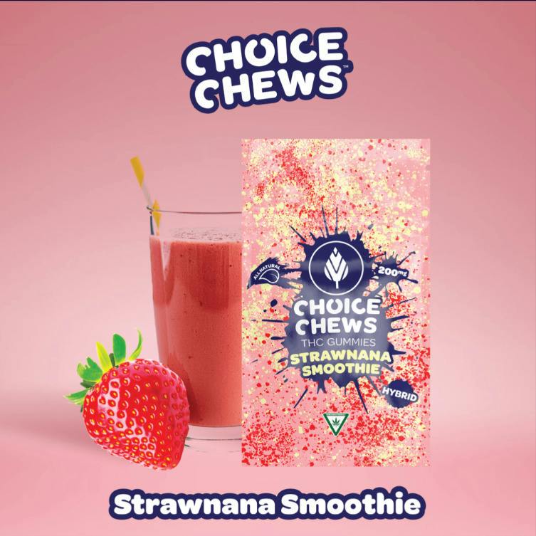 Strawnana Smoothie Soft Chews | Gummies | 10pk | 20mg/ea