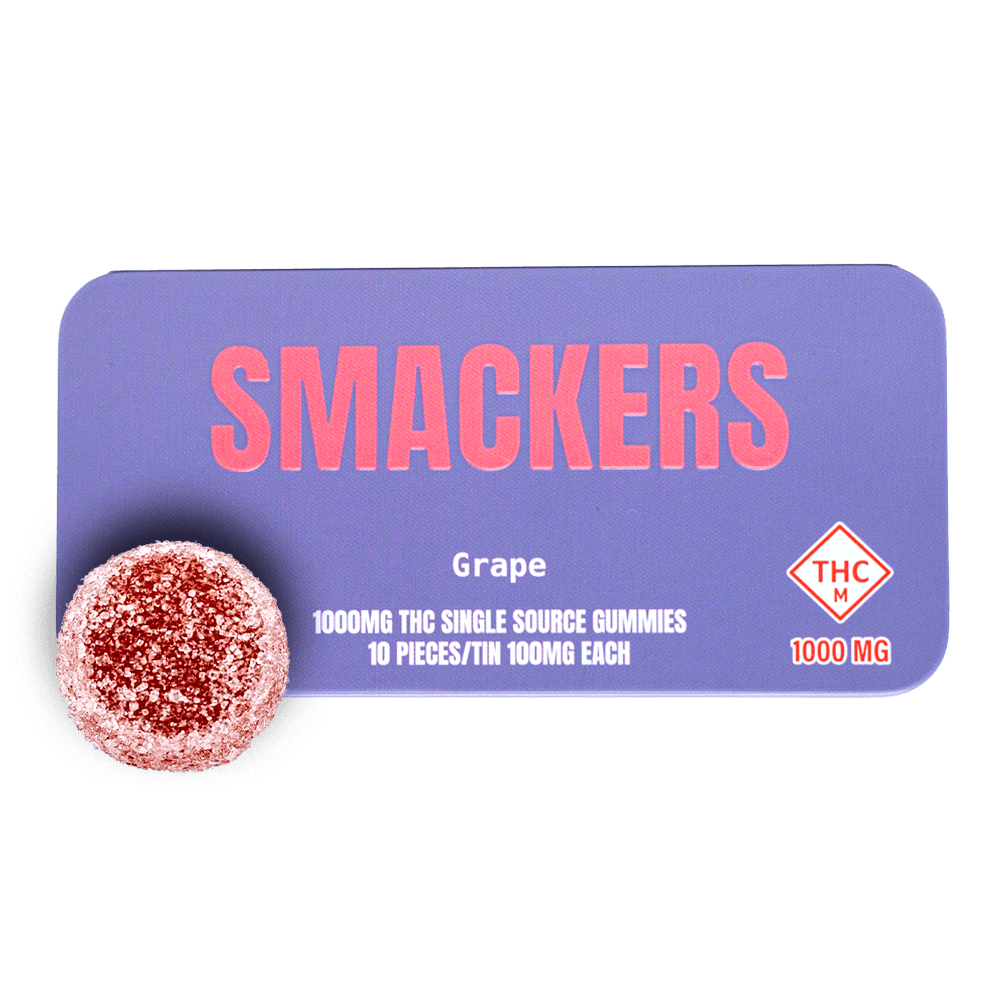 Smackers Grape Gummies | Gummies | 10pk | 100mg/ea