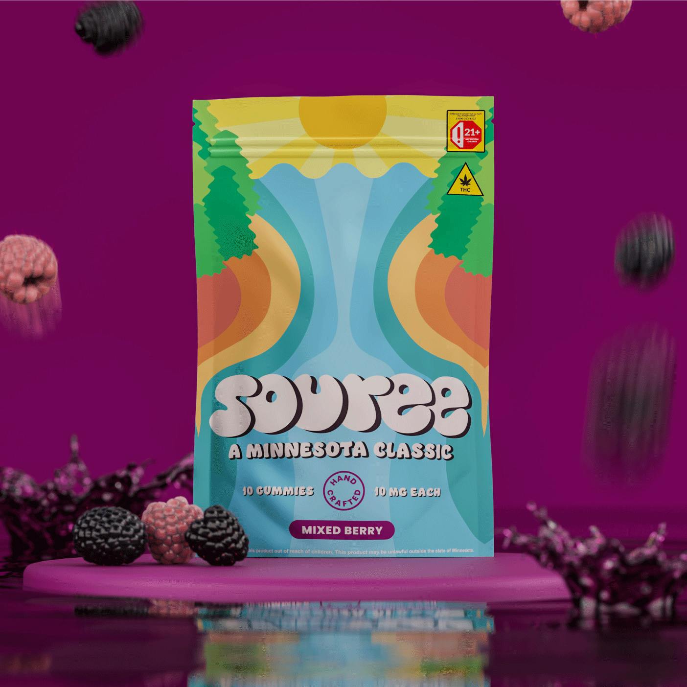 Mixed Berry Gummies | Gummies | 10pk | 10mg/ea by Souree