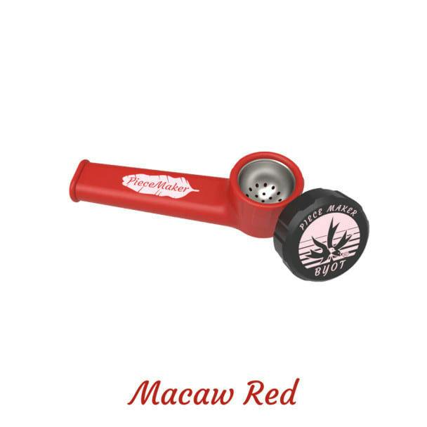 PieceMaker Karma | Silicone Pipe | Macaw Red | Pipes