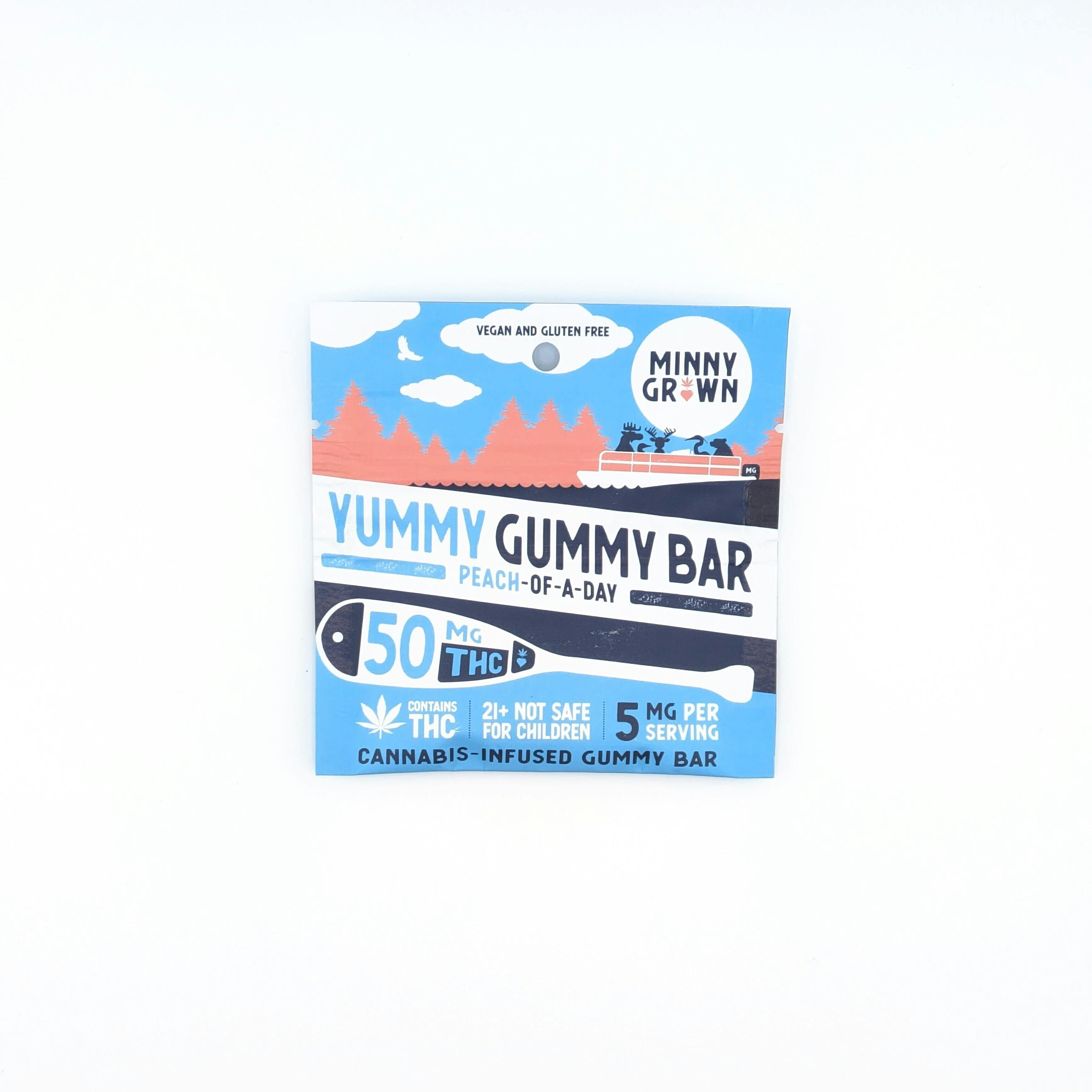 Peach Gummy Bar | Gummies | 10pk | 5mg/ea at Green Apple Cannabis