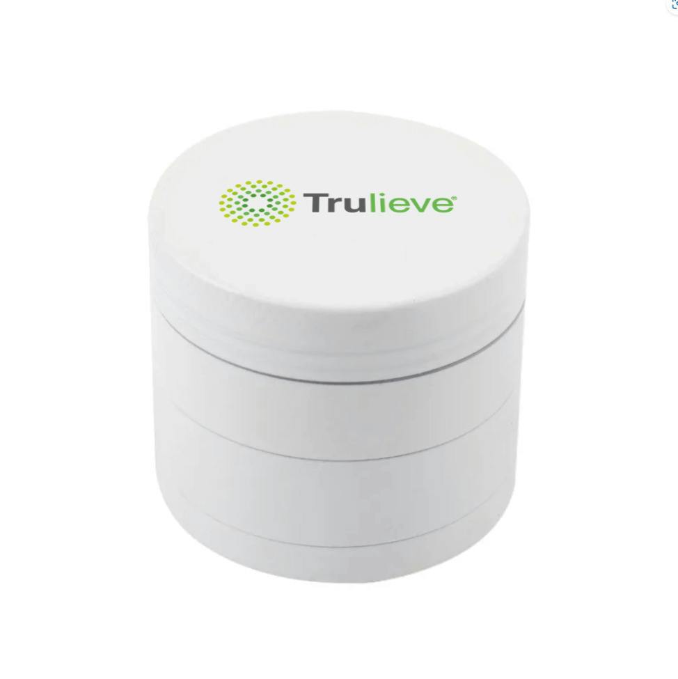 63mm Trulieve White Grinder 4pc | Grinders