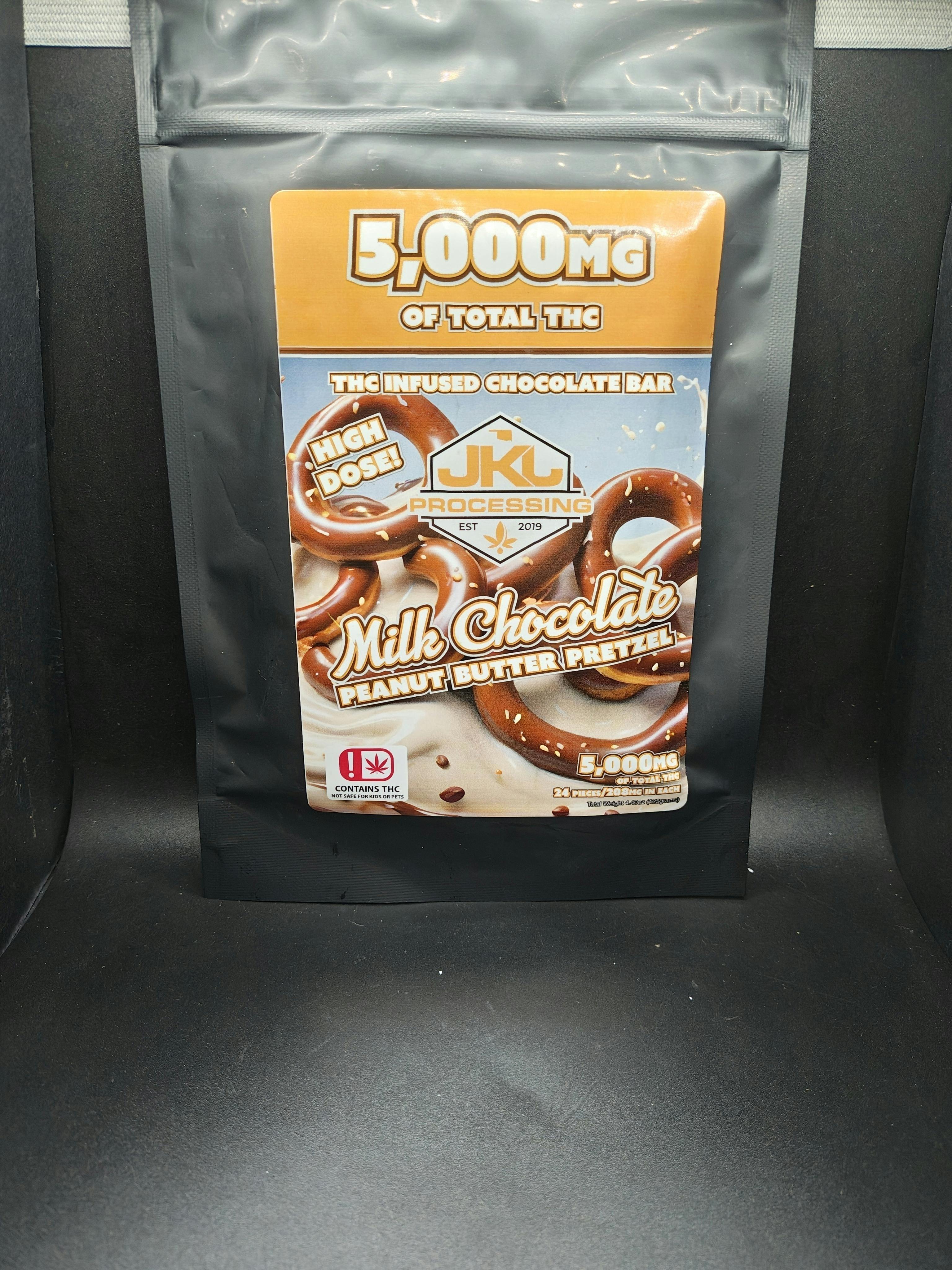 JKJ | Milk Chocolate Peanut Butter Pretzel | 5000mg | 24ct | 208mg/ea