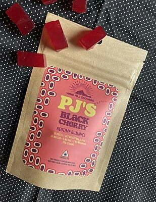 PJ's Black Cherry Bedtime Gummies | Gummies | 10pk | 5mg/ea
