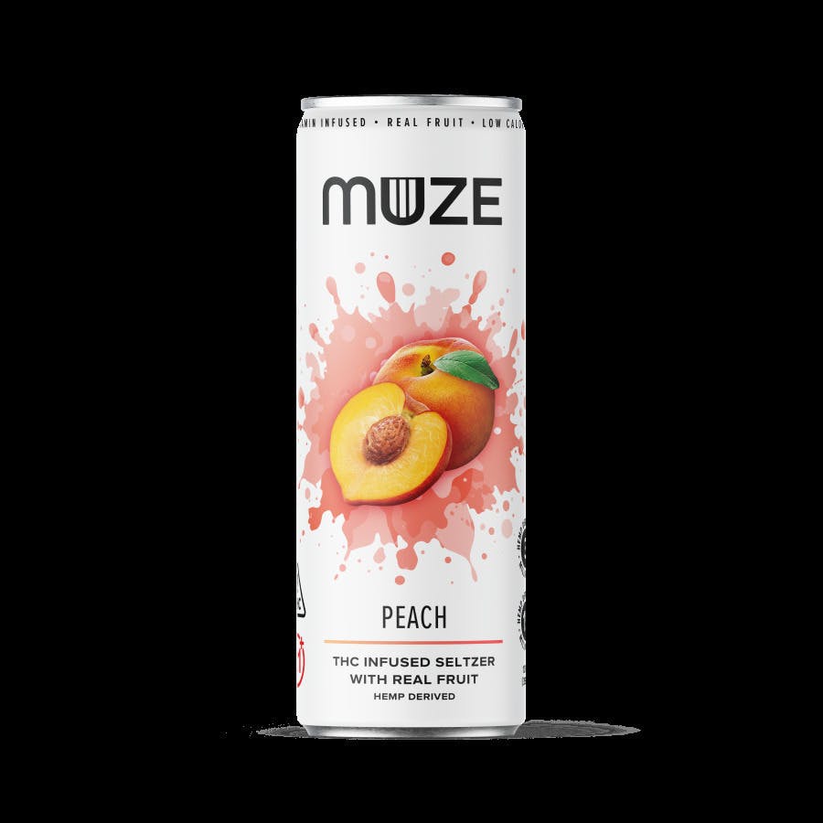 Peach | Carbonated | 3mg | 12fl oz at Fine Fettle - West Hartford Dispensary