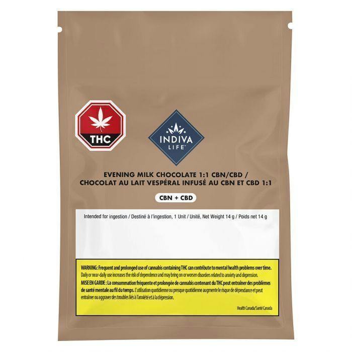 Evening Milk Chocolate 1:1 CBN:CBD | Chocolates | 10mg/ea