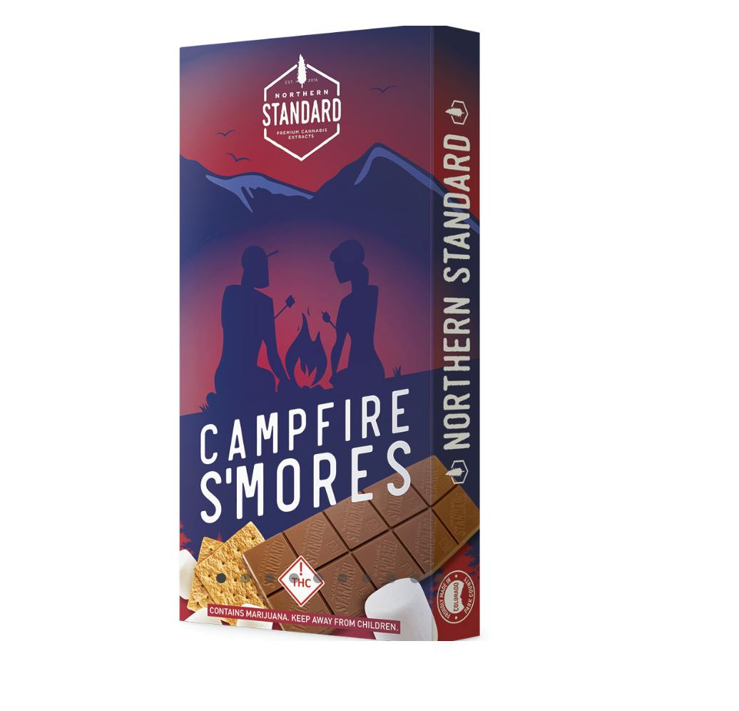 Northern Standard | 100mg Chocolate Bars | REC - Campfire S'mores | Chocola