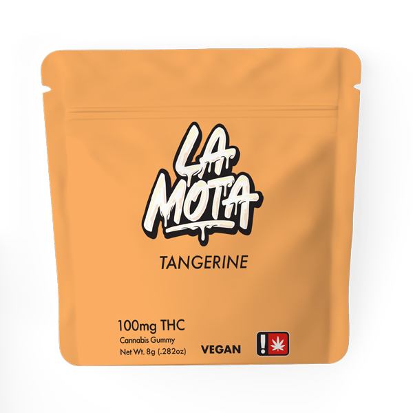 Tangerine 100mg THC Gummy from La Mota: Gummies - 100mg/ea