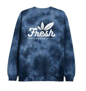 Fresh | Unisex Sweatshirt | Navy Tie Dyed | L | Apparel by Fresh