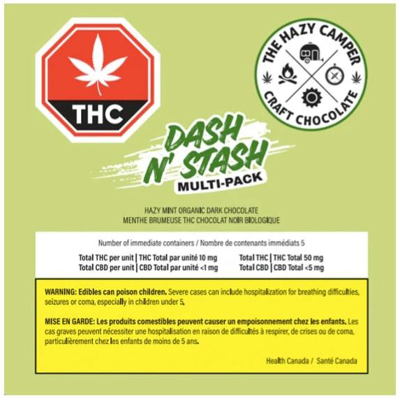 The Hazy Camper - Hazy Mint THC Organic Dark Chocolate Multi Pack () | Choc