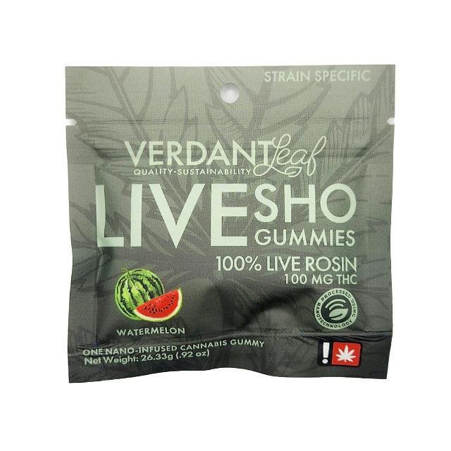 Watermelon Rosin Gummies | Gummies | 100mg/ea at Elevation 2150 Dispensary