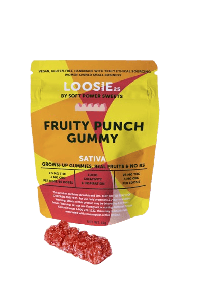 Soft Power Sweets | Gummy | 1pk | 25mg | Loosie Fruit Punch | Gummies | 25m
