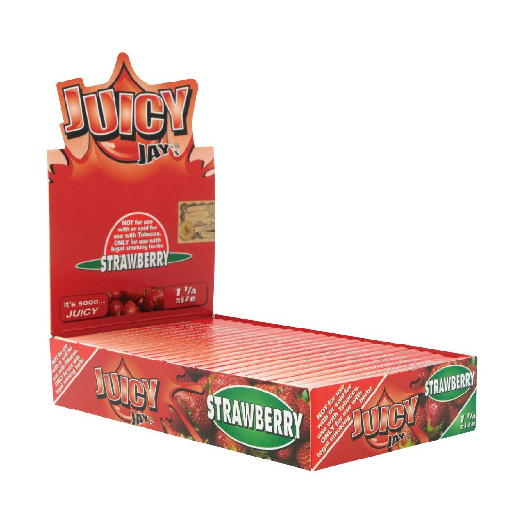 Juicy Jay's | Flavored Papers | Strawberry | 1 1/4 | 32 Sheets | Accessorie