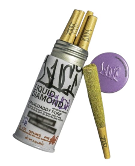 Granddaddy Purple | Infused Joints | 0.5g | 5pk by Luci