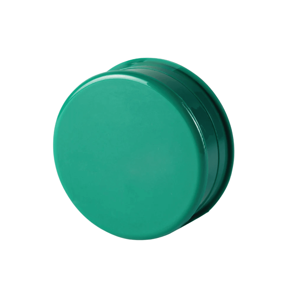 Grinders - 2.5" 3-Piece Disposable Acrylic Grinder (Green Opaque) | Grinder