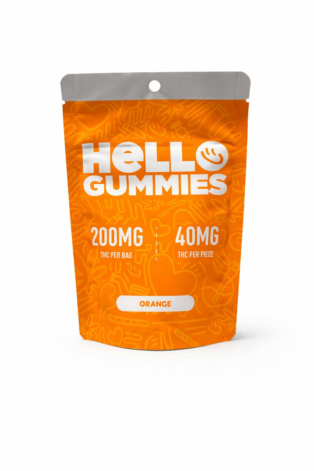Orange | Gummies | 5pk | 40mg/ea by Hello Farms