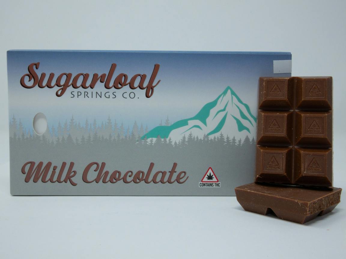 SMS Milk Chocolate Bar | Chocolates | 10pk | 10mg/ea at Cannabis Cured Sugarloaf Recreational Weed Dispensary