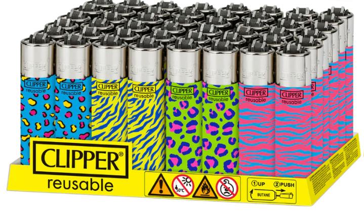 Clipper Refillable Lighters - Pop Animal Print | Accessories