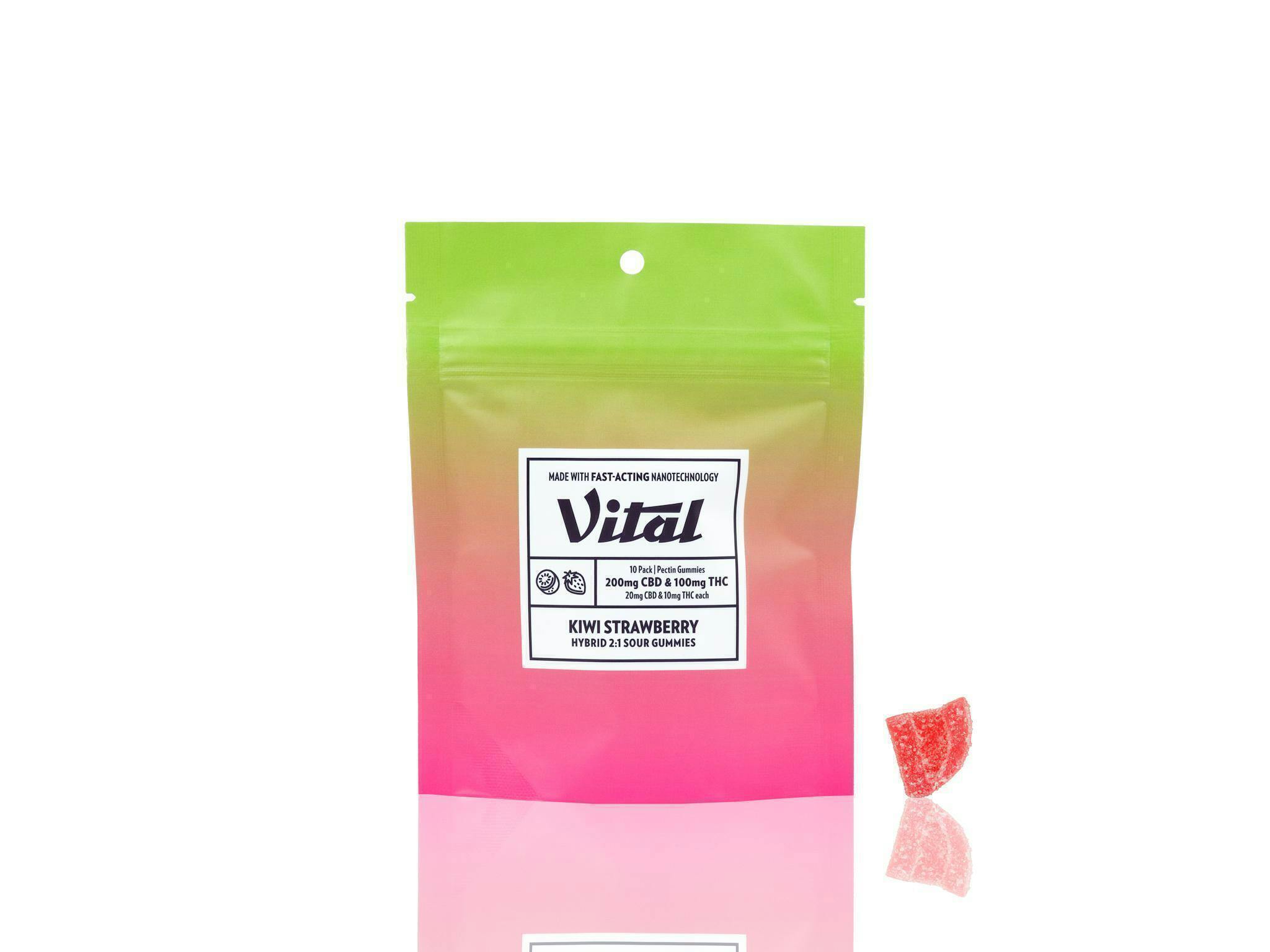 Kiwi Strawberry Pectin Vegan Gummies · Gummies · 10pk