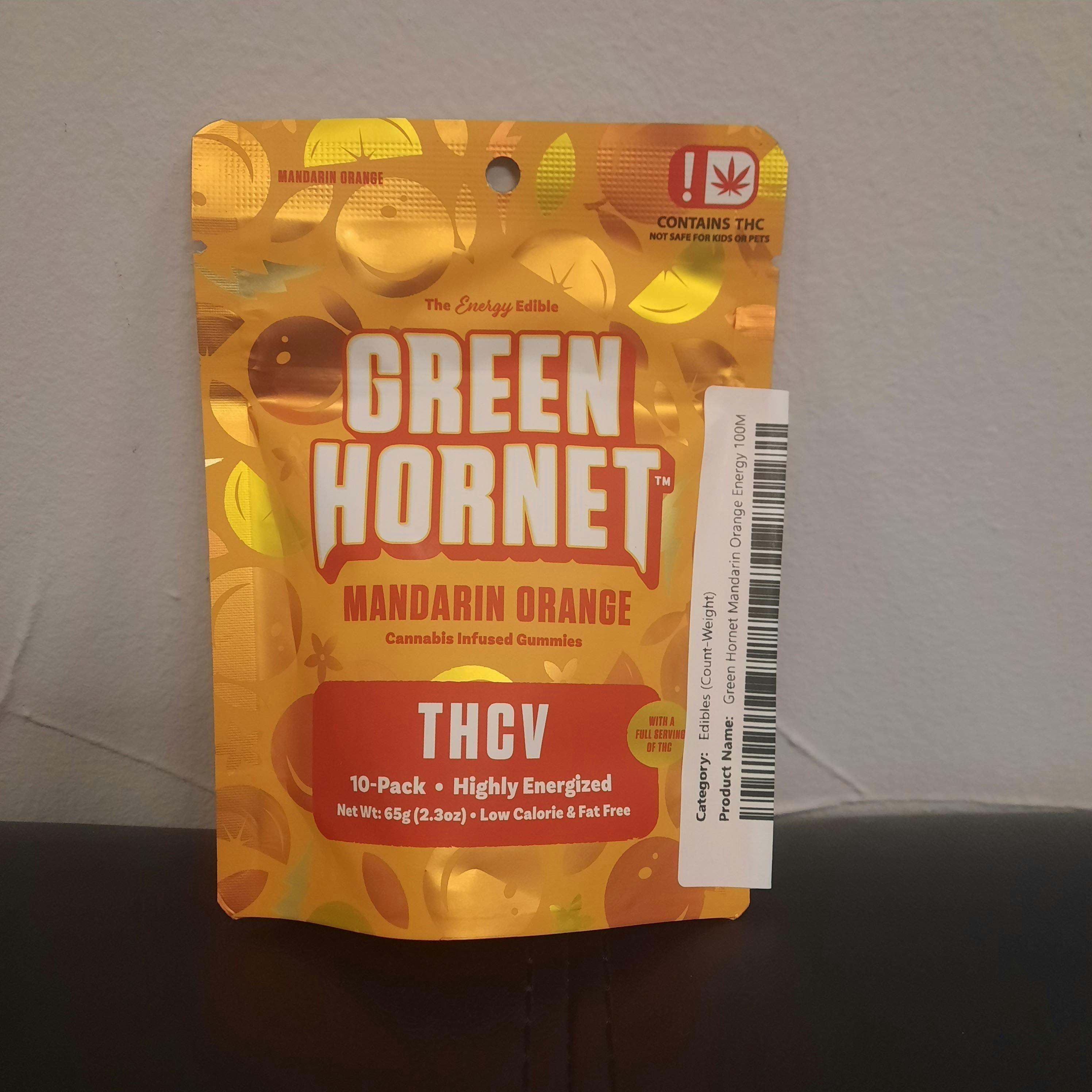 Mandarin Orange 2:1 THC/THCV Gummies | Gummies | 10pk | 9.731mg/ea by Green Hornet