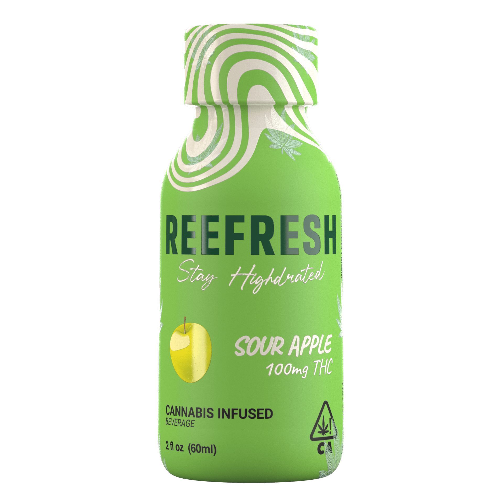 Sour Apple Green Apple | Non-carbonated | 100mg | 2fl oz at Hot Box Dispensary
