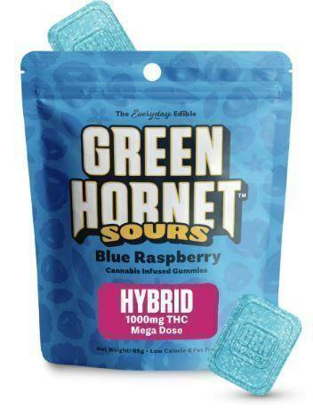 Blue Raspberry Sour | Gummies | 20pk | 100mg/ea - Green Hornet