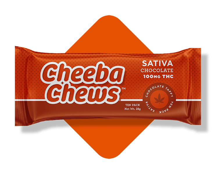 Cheeba Chew- Caramel Sativa - 100mg | Chocolates | 10pk | 10mg/ea by Green Hornet