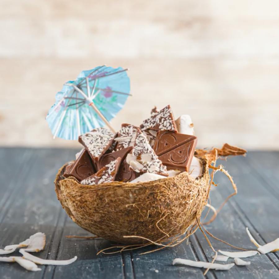 Almond Coconut Sea Salt Milk Chocolate Bar | Chocolates | 20pk | 5mg/ea