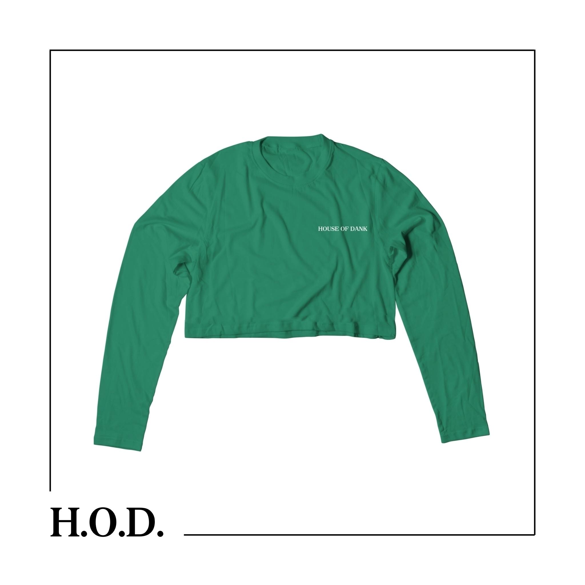 H.O.D. x OG Comfort Green Left Cropped Long Sleeve Tee M | Apparel