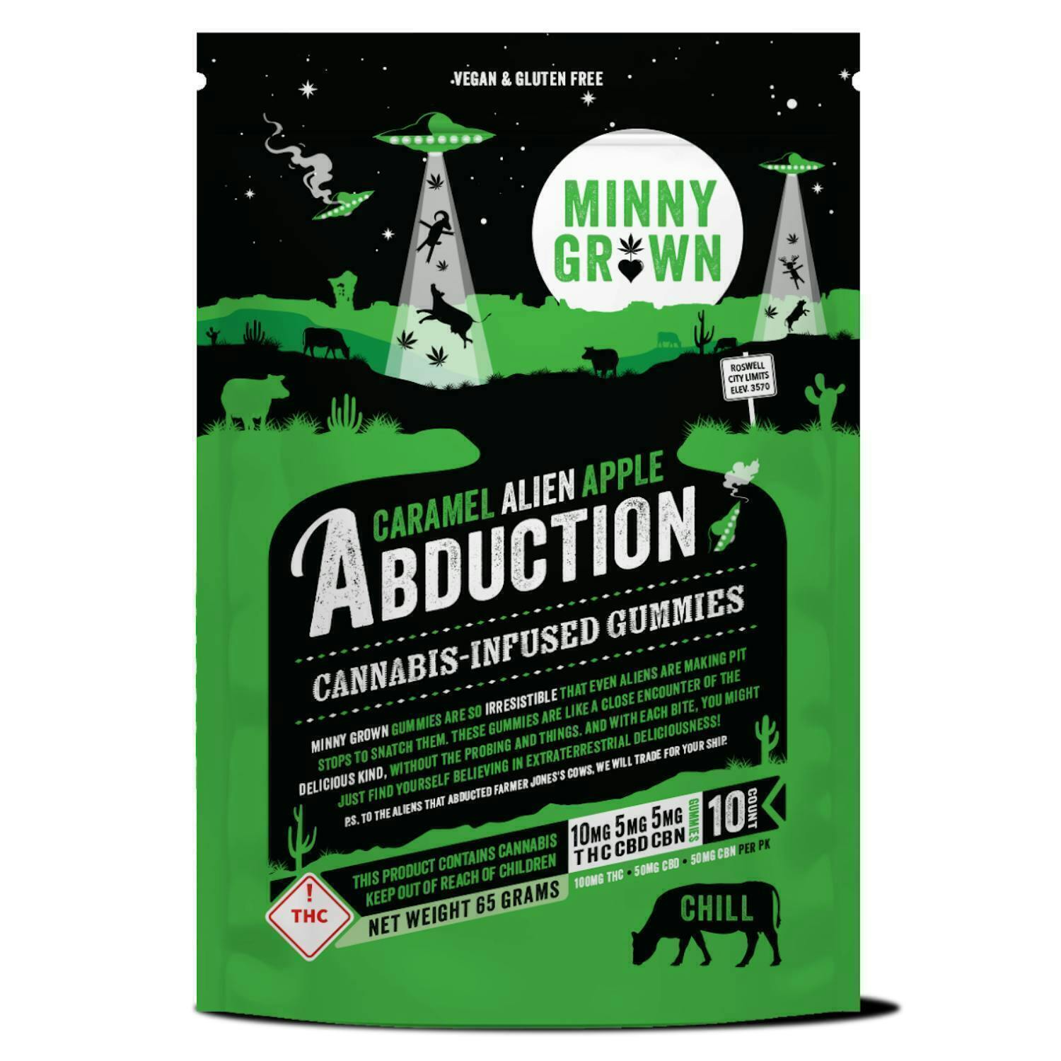 Big Caramel Apple Alien Abduction Gummies | Gummies | 10pk | 10mg/ea