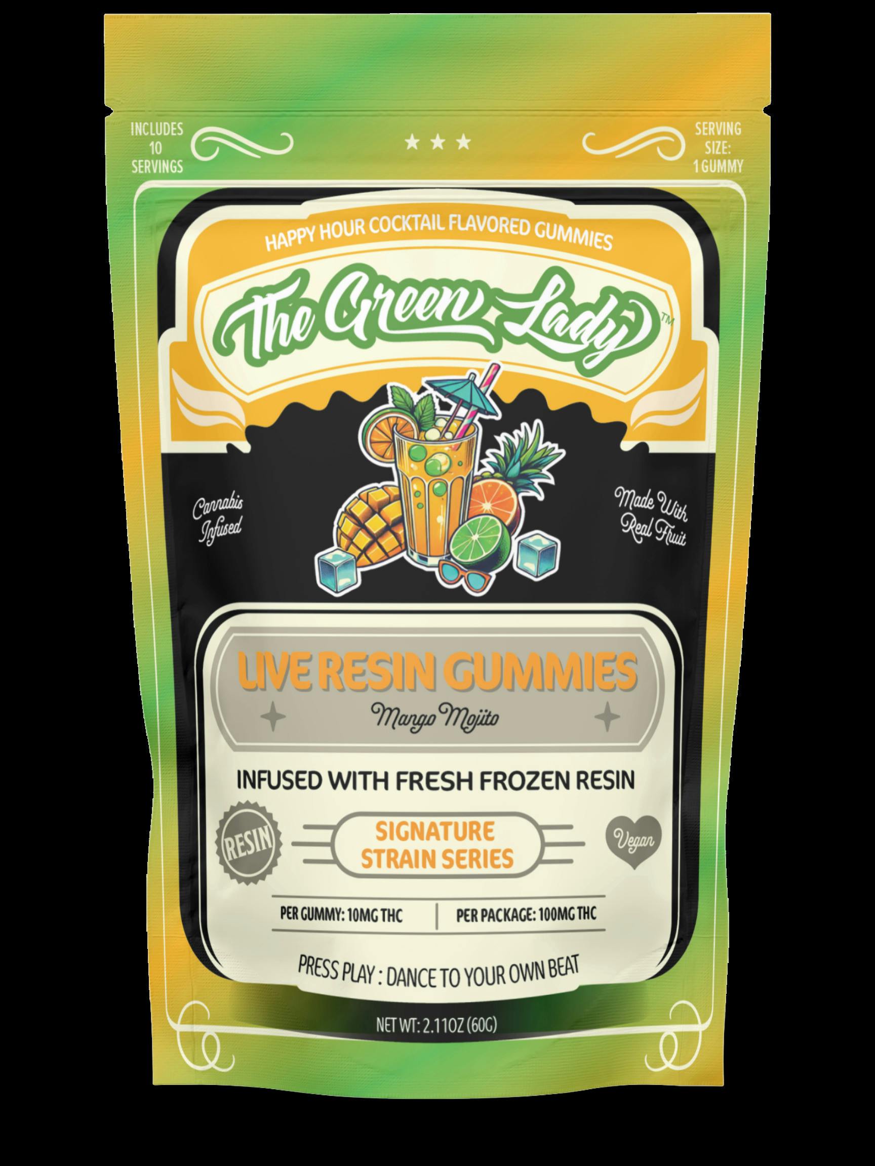 Mango Mojito | Gummies | 10pk | 10mg/ea at Sky High Exotics