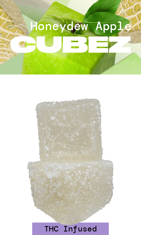 Honeydew Apple Cubez | 100mg/ea at The Flowery Dispensary Tallahassee