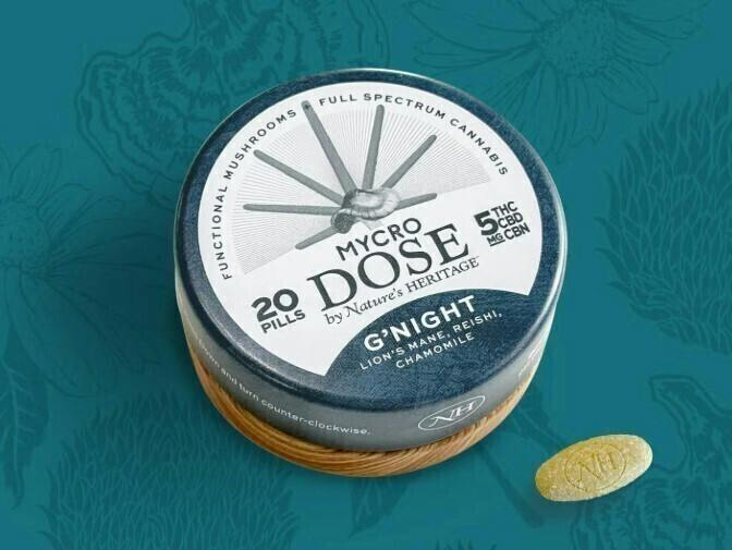 Nature's Heritage | Mycro Dose | G'Night | 20pk | 5mg/ea
