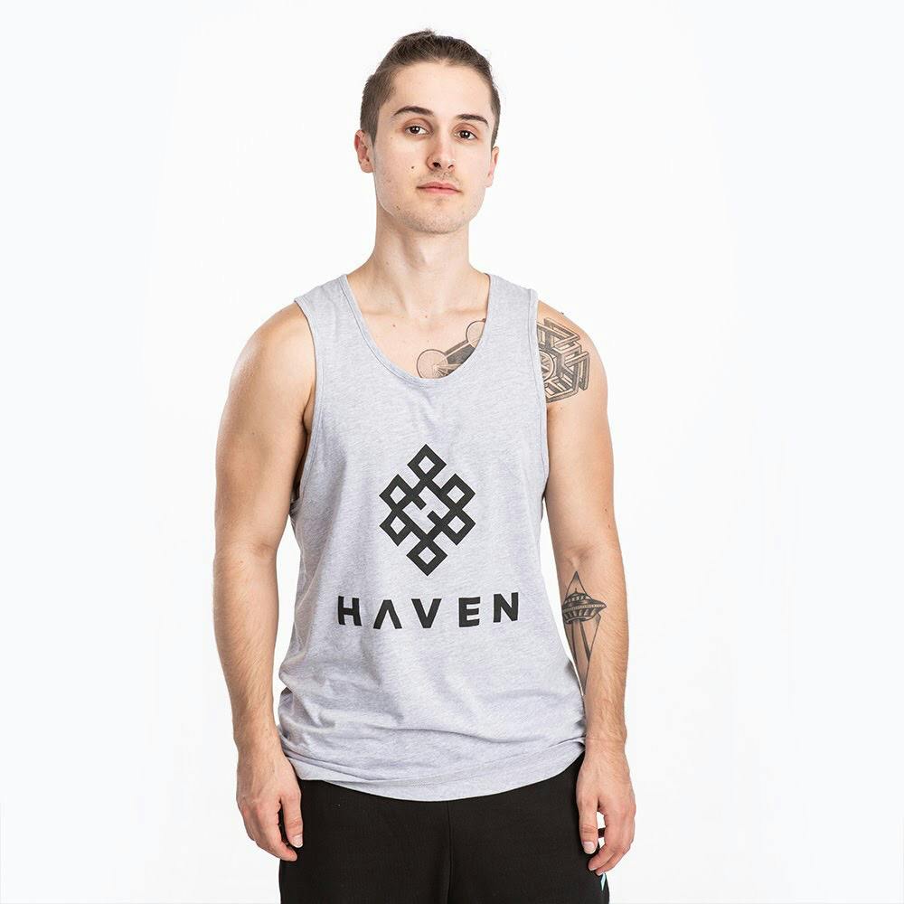 Haven - Grey Logo Tank (M) | Apparel