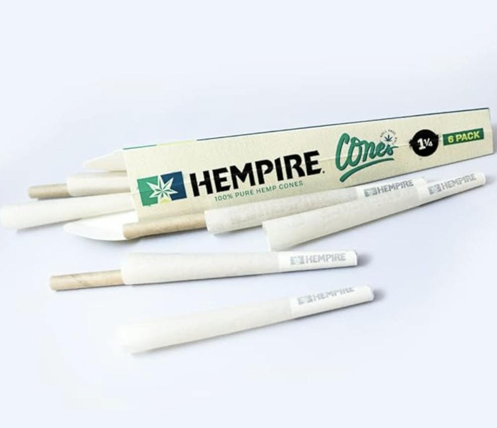 Hempire 100% Pure Hemp 1 1/4 Cones 6pk | Accessories
