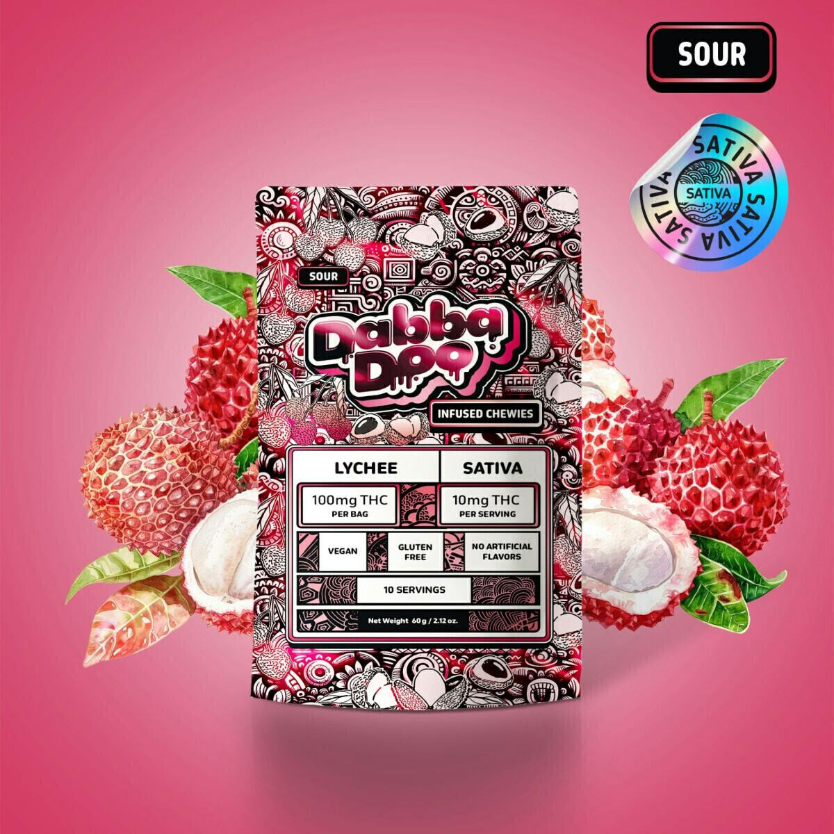Sour Lychee Gummies | Gummies | 10pk | 10mg/ea