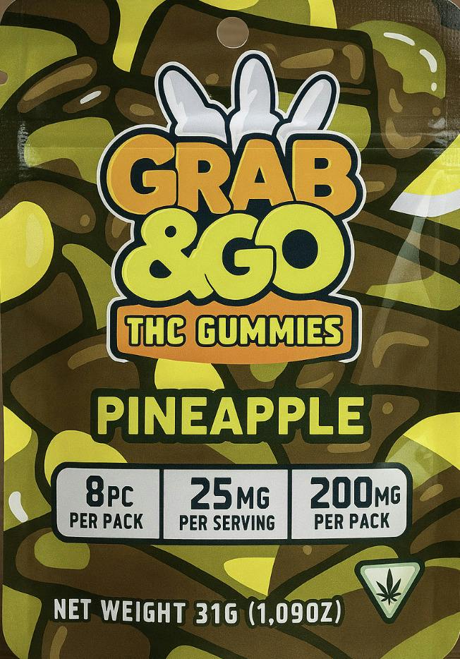 Pineapple Gummies | Gummies | 8pk | 25mg/ea