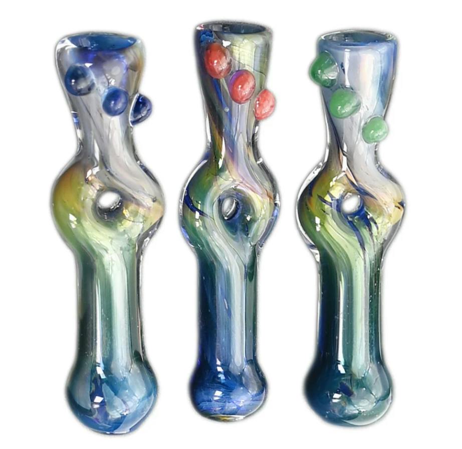 Double Layer Fumed Donut Hole Chillum 4" | Pipes